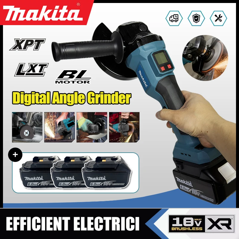 Brushless Angle Grinder Battery Powered - ماكينة طحن وتلميع كهربائية من ماكيتا