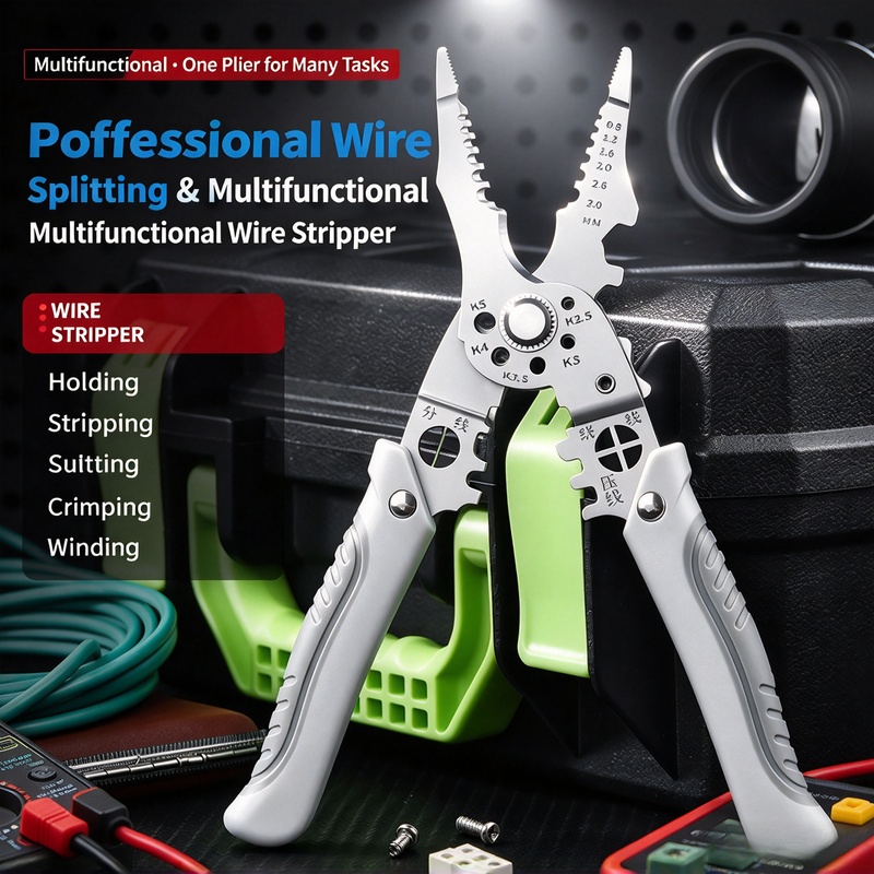 Automatic Wire Stripper Cutter - أداة متعددة الاستخدامات لتقشير الأسلاك الصناعية