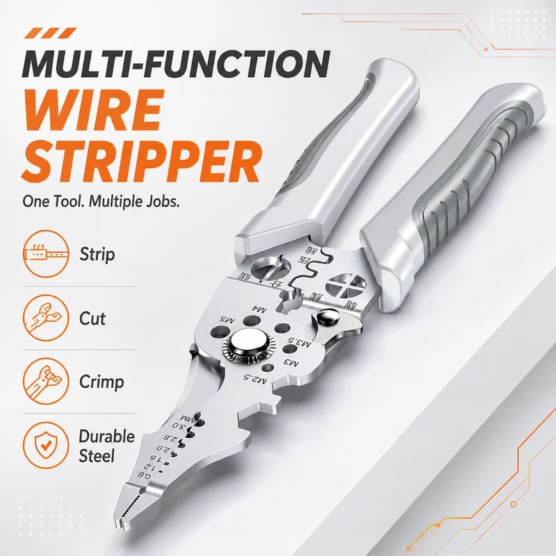 أداة متعددة الاستخدامات لتقشير - مراجعة Automatic Wire Stripper Cutter وسعره