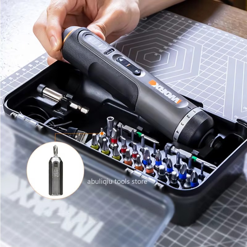 مجموعة مفكات كهربائية صغيرة 4V - مراجعة Electric Screwdriver Rechargeable Usb وسعره