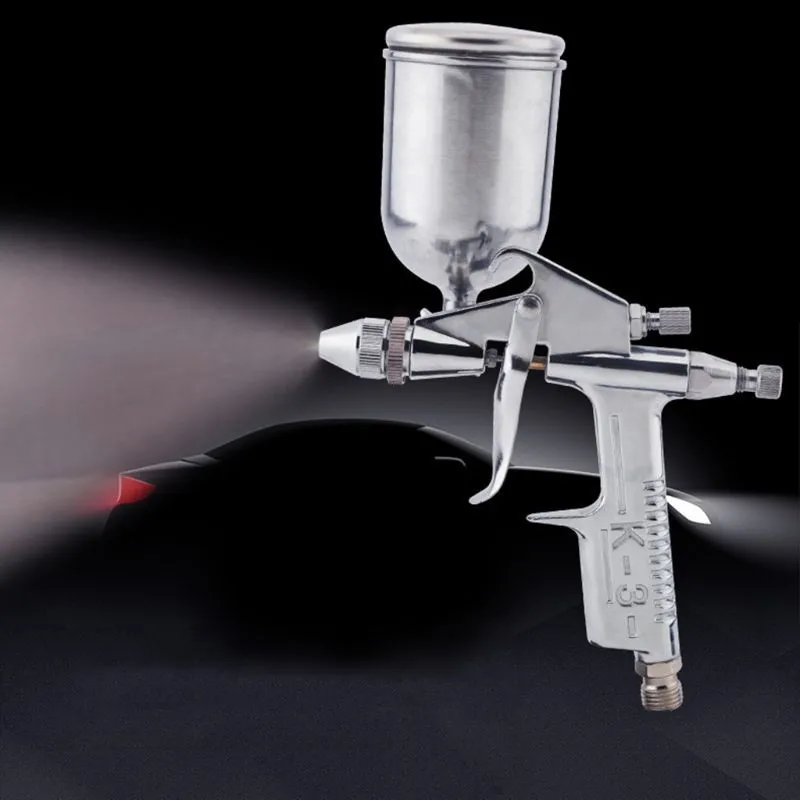 مسدس رش الطلاء الهوائي المصغر  - مراجعة Airbrush Kit With Mini Compressor وسعره